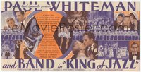 7b1311 KING OF JAZZ herald 1930 Paul Whiteman, great montage of musical production images, rare!