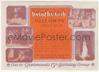 7b1317 NELL GWYN herald 1926 Dorothy Gish is mistress to her king to become an actress, rare!