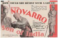 7b1329 SON OF INDIA herald 1931 how could Marjorie Rambeau resist a lover like Ramon Novarro!