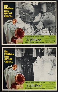 7b1088 ABOMINABLE DR. PHIBES 8 LCs 1971 Vincent Price says love means never having to say you're ugly!