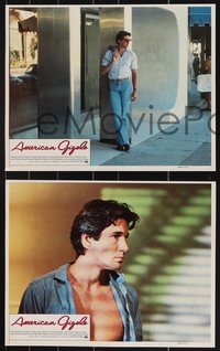 7b1093 AMERICAN GIGOLO 8 LCs 1980 handsomest male prostitute Richard Gere & Lauren Hutton!