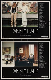 7b1096 ANNIE HALL 8 LCs 1977 wacky images of star/director Woody Allen in a nervous romance!