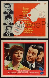 7b1097 APARTMENT 8 LCs 1960 directed by Billy Wilder, Jack Lemmon, Shirley MacLaine, complete set!