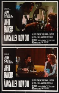 7b1104 BLOW OUT 8 LCs 1981 John Travolta, Brian De Palma, murder has a sound all of its own!