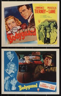 7b1106 BODYGUARD 8 LCs 1948 great images of Lawrence Tierney & Priscilla Lane, cool film noir!