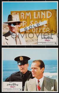 7b1112 CHINATOWN 8 LCs 1974 great images of Jack Nicholson in Roman Polanski film noir classic!