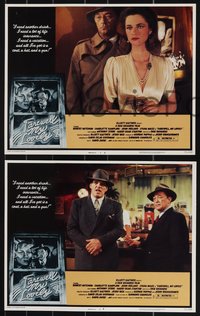 7b1127 FAREWELL MY LOVELY 8 LCs 1975 Charlotte Rampling & Robert Mitchum, McMacken border art!