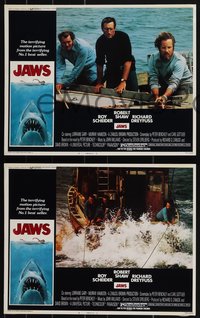 7b1168 JAWS 8 LCs 1975 Roy Scheider, Robert Shaw, Richard Dreyfuss, Steven Spielberg, complete set!