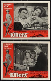 7b1173 KILLERS 8 LCs 1964 Don Siegel, Hemingway, Lee Marvin, sexy Angie Dickinson, Ronald Reagan!