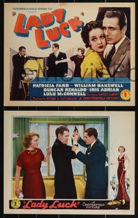 7b1176 LADY LUCK 8 LCs 1936 sexy manicurist Patricia Farr involved in horse race gambling!