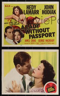 7b1177 LADY WITHOUT PASSPORT 8 LCs 1950 sexiest Hedy Lamarr, Hodiak, directed by Joseph H. Lewis!