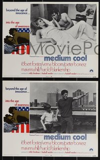 7b1188 MEDIUM COOL 8 int'l LCs 1969 Haskell Wexler's 1960s counter-culture classic, Robert Forster!