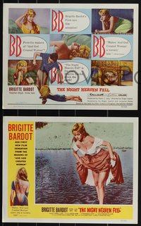 7b1192 NIGHT HEAVEN FELL 8 LCs 1958 sexy Brigitte Bardot, Vadim's Les bijoutiers du Clair de lune!