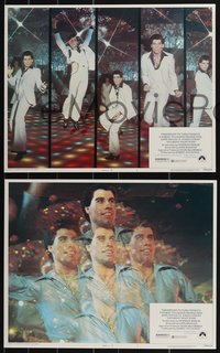 7b1209 SATURDAY NIGHT FEVER 8 LCs 1977 great images of disco dancer John Travolta, R-rated!