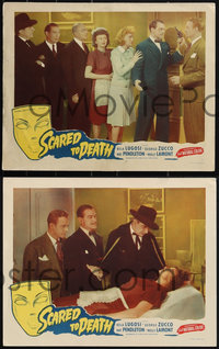 7b1261 SCARED TO DEATH 4 LCs 1947 Bela Lugosi, George Zucco, Nat Pendleton, Joyce Compton & cast!