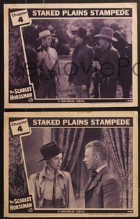 7b1248 SCARLET HORSEMAN 5 chapter 4 LCs 1946 Paul Guilfoyle, western serial, Staked Plains Stampede!