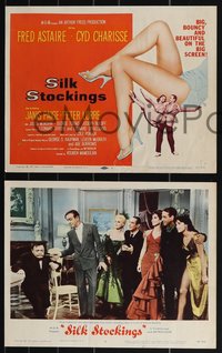 7b1211 SILK STOCKINGS 8 LCs 1957 musical version of Ninotchka with Fred Astaire & Cyd Charisse!