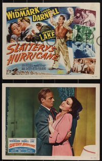 7b1213 SLATTERY'S HURRICANE 8 LCs 1949 sexy Veronica Lake, Linda Darnell & Richard Widmark!