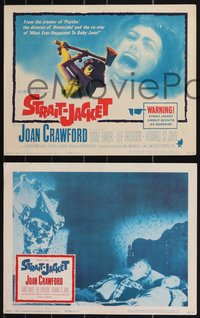 7b1219 STRAIT-JACKET 8 LCs 1964 crazy ax murderer Joan Crawford, William Castle!