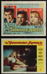 7b1223 TARNISHED ANGELS 8 LCs 1958 images of Rock Hudson, Robert Stack, & Dorothy Malone!