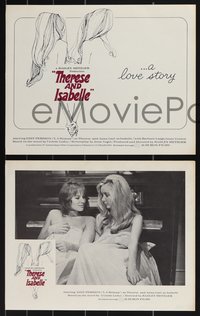 7b1262 THERESE & ISABELLE 4 LCs 1968 Radley Metzger, lesbian Essy Persson & Anna Gael kissing!