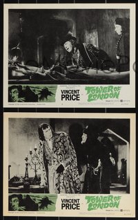 7b1230 TOWER OF LONDON 8 LCs 1962 Vincent Price, Roger Corman, do you have the courage?