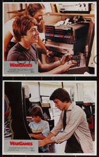 7b1233 WARGAMES 8 LCs 1983 teen Matthew Broderick plays video games to start World War III!