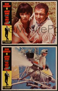 7b1239 YOU ONLY LIVE TWICE 8 LCs 1967 great images of Sean Connery as super-spy James Bond 007!