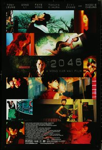 7c0222 2046 foil DS 1sh 2005 Kar Wai Wong sci-fi, Tony Leung, Gong Li, Faye Wong, Maggie Cheung!