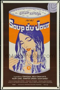 7c0233 AMERICAN SEX FANTASY 1sh 1975 girl eating man Campbell's soup image, Soup Du Jour, rated X!