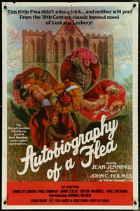 7c0239 AUTOBIOGRAPHY OF A FLEA 25x38 1sh 1976 John Holmes, sexy Jean Jennings, rare!