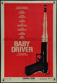 7c0244 BABY DRIVER int'l teaser DS 1sh 2017 Elgort in the title role, Spacey, James, Jon Bernthal!