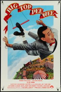 7c0264 BIG TOP PEE-WEE 1sh 1988 Paul Reubens is a hero, lover & legend, cult classic, great image!