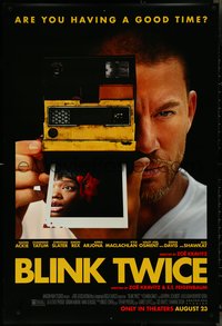 7c0272 BLINK TWICE advance DS 1sh 2024 Ackie, Channing Tatum with Polaroid camera, ultra rare!