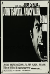 7c0274 BLOW OUT 1sh 1981 John Travolta, Brian De Palma, Allen, murder has a sound all of its own!