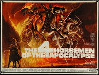 7c0001 4 HORSEMEN OF THE APOCALYPSE British quad 1962 incredible artwork by Reynold Brown!