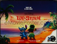 7c0013 LILO & STITCH British quad 2002 Disney Hawaiian fantasy cartoon, different & ultra rare!