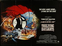 7c0014 LIVING DAYLIGHTS British quad 1987 Timothy Dalton as the most dangerous Bond 007 ever!