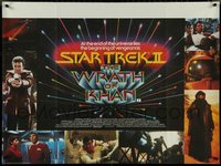 7c0024 STAR TREK II British quad 1982 The Wrath of Khan, Leonard Nimoy, William Shatner, sci-fi sequel!