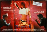 7c0031 WEIRD SCIENCE British quad 1985 Anthony Michael Hall, Ilan Mitchel-Smith, LeBrock, rare!