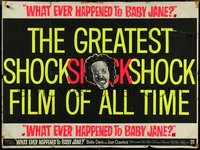 7c0032 WHAT EVER HAPPENED TO BABY JANE? British quad 1963 Aldrich, Davis & Crawford, ultra rare!