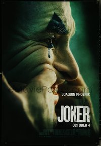 7c0131 JOKER teaser Canadian 1sh 2019 Joaquin Phoenix as the infamous DC Comics Batman villain!