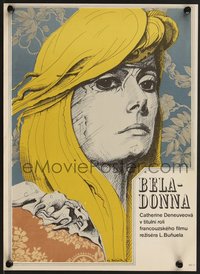 7c0792 BELLE DE JOUR Czech 11x15 1970 Luis Bunuel, Machalek art of sexy Catherine Deneuve!