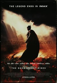 7c0295 DARK KNIGHT RISES IMAX DS 1sh 2012 Christian Bale as Batman, different image printed by IMAX!