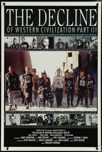 7c0304 DECLINE OF WESTERN CIVILIZATION 3 26x38 1sh 1998 Penelope Spheeris directed, punk rock!