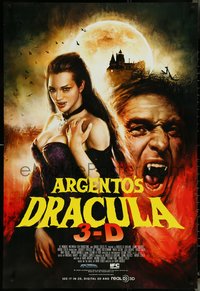 7c0314 DRACULA 3D 1sh 2013 Dario Argento, vintage style horror art of vampires, ultra rare!