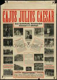 7c0073 JULIUS CAESAR Dutch 1914 Enrico Guazzoni, Amleto Novelli in title role, silent, ultra rare!