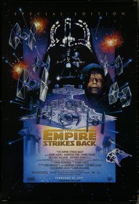 7c0326 EMPIRE STRIKES BACK style C advance 1sh R1997 they're back on the big screen!