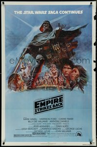 7c0328 EMPIRE STRIKES BACK style B NSS style 1sh 1980 George Lucas classic, art by Tom Jung!