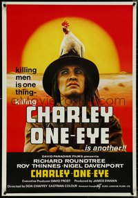 7c0167 CHARLEY-ONE-EYE English 1sh 1974 someone told Roundtree he wasn't a slave anymore, rare!